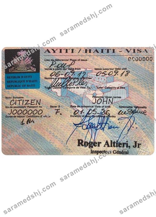 HAITI visa